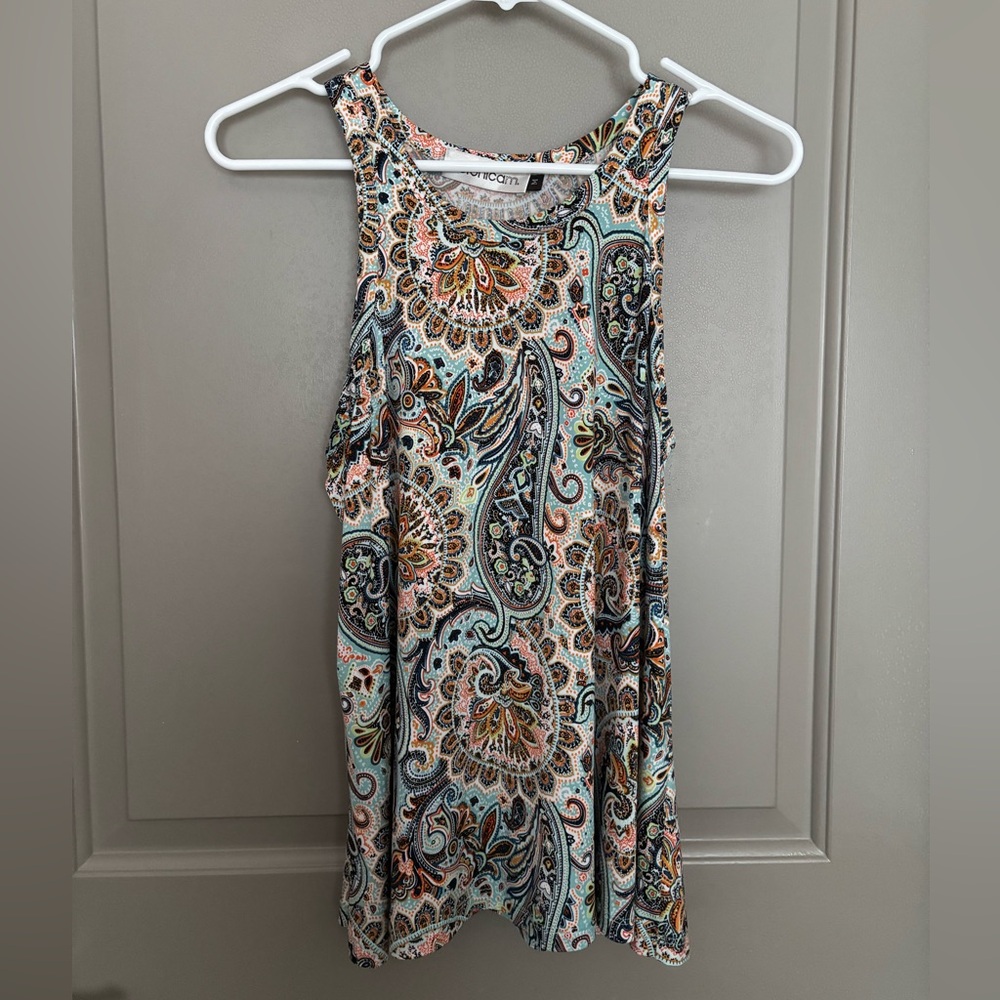 Veronica M tank paisley pattern